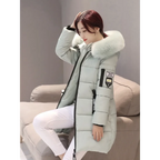 Fur Collar Hooded Long Winter Parka - Women’s Clothing & Accessories - Jacket - 1