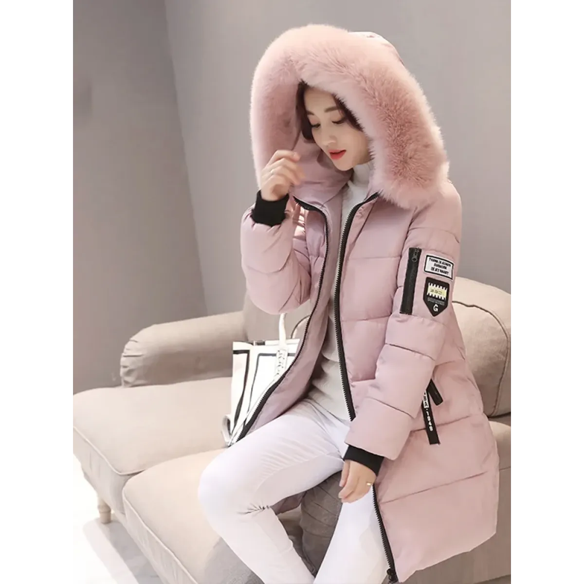 Fur Collar Hooded Long Winter Parka - Women’s Clothing & Accessories - Jacket - 7