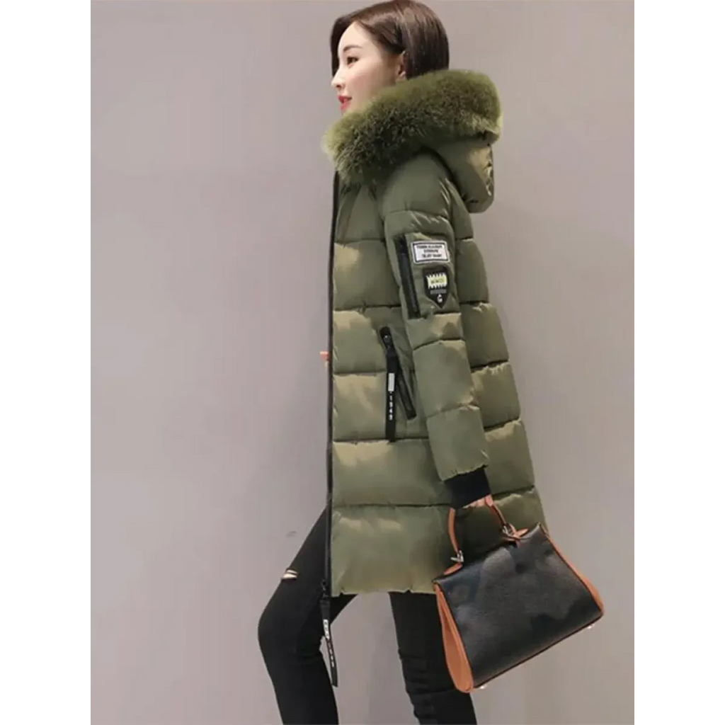 Fur Collar Hooded Long Winter Parka - Women’s Clothing & Accessories - Jacket - 4
