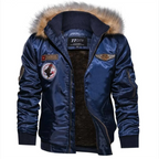 Fur Collar Military Flight Jacket - Jackets & Coats - 11