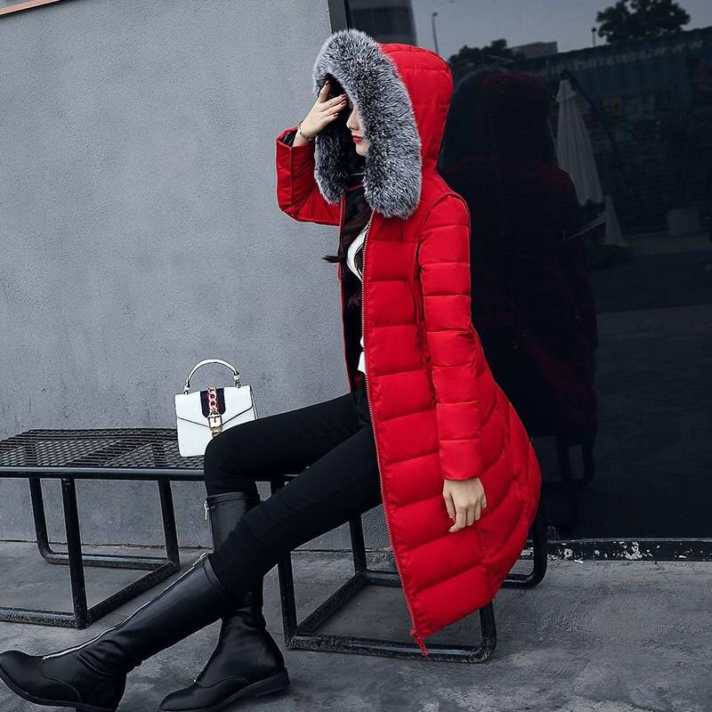 Fur Collar Parkas - Red / M - Women’s Clothing & Accessories - Decor - 17 - 2024