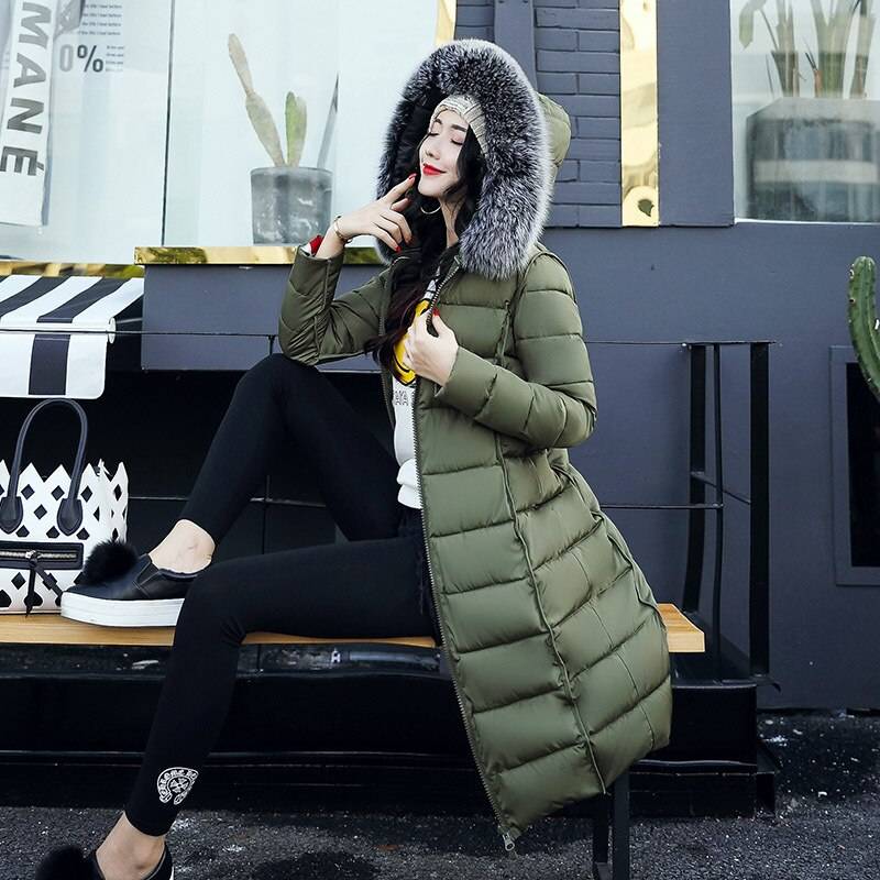 Fur Collar Parkas - Green / XS - Women’s Clothing & Accessories - Decor - 19 - 2024