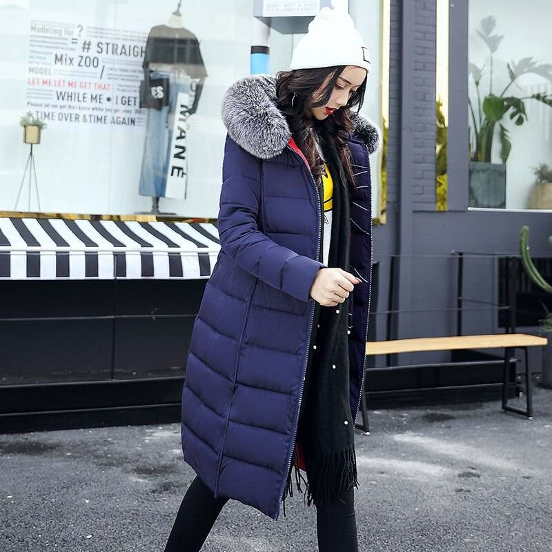 Fur Collar Parkas - Blue / XS - Women’s Clothing & Accessories - Decor - 20 - 2024