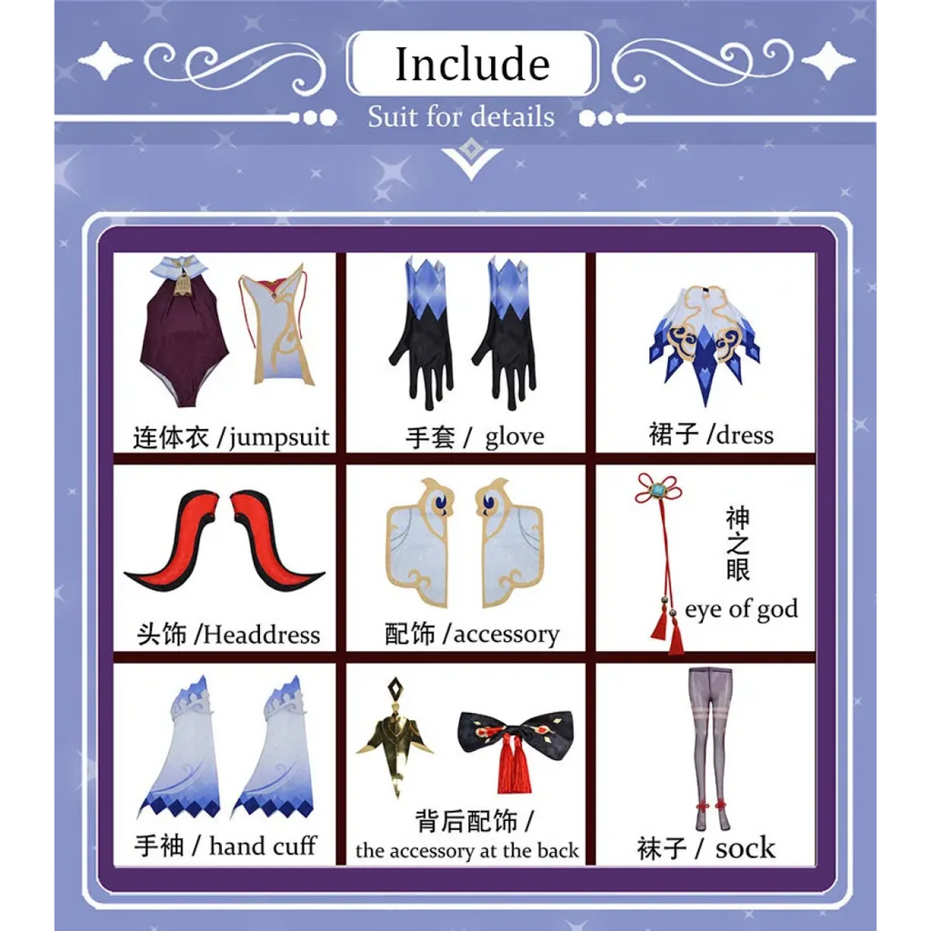 Ganyu Cosplay Costume Set with Wig & Shoes - Women’s Clothing & Accessories - Cosplay - 4