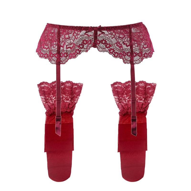 Garter Lingerie Set - Red / XL - Women’s Clothing & Accessories - Lingerie - 16 - 2024