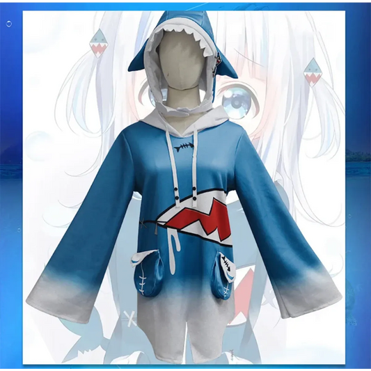 Gawr Gura Shark Cosplay Set with Wig & Tail - Anime - Cosplay - 2