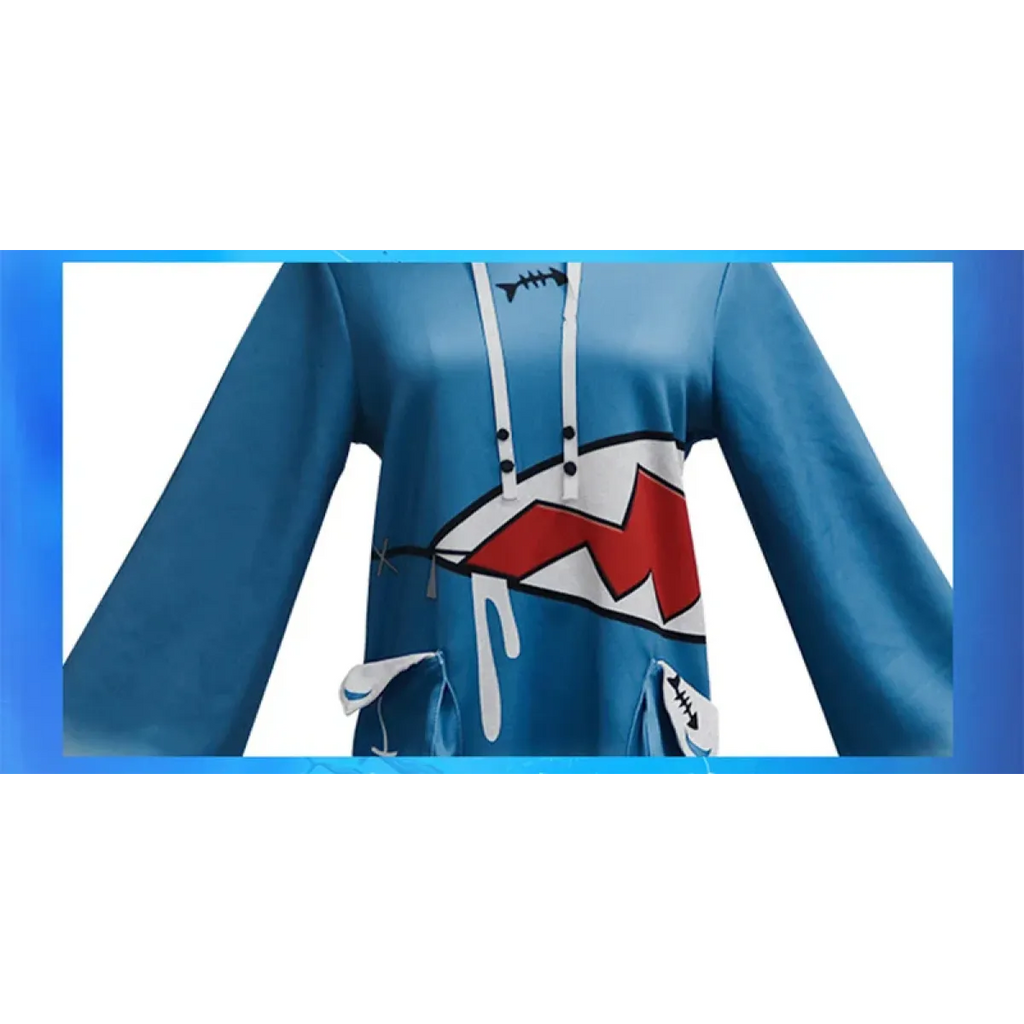 Gawr Gura Shark Cosplay Set with Wig & Tail - Anime - Cosplay - 3
