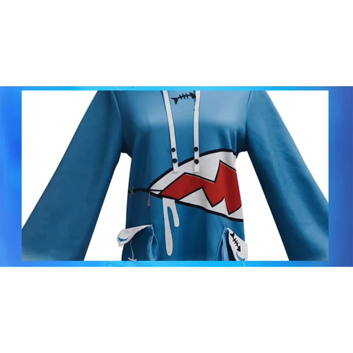 Gawr Gura Shark Cosplay Set with Wig & Tail - Anime - Cosplay - 3