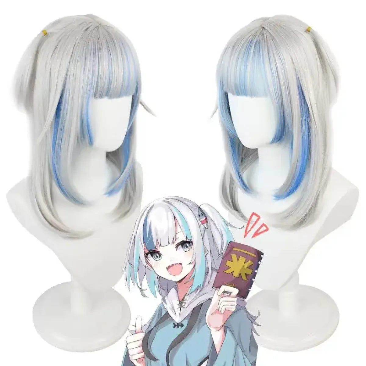 Hololive Gawr Gura Shark Cosplay - Complete Set with Tail - Best Sellers - 7