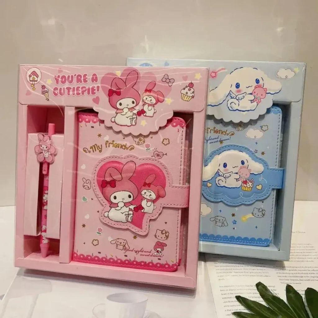 Sanrio Cinnamoroll Notebook & Gel Pen Gift Set - Harajuku Style - Notebook / Journal - 14