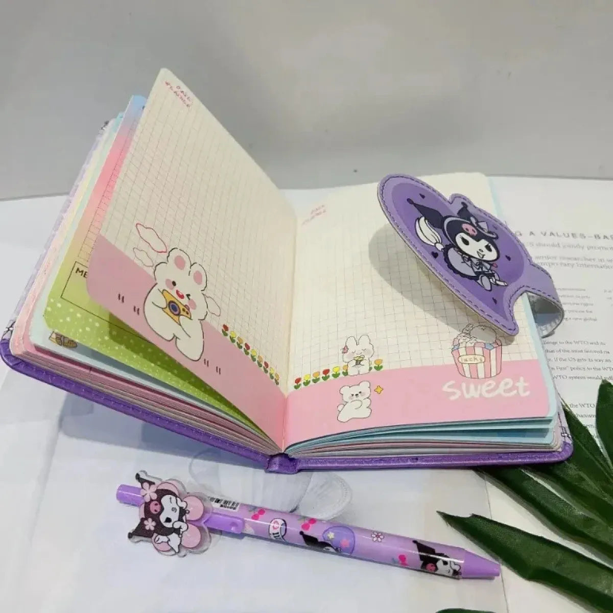 Sanrio Cinnamoroll Notebook & Gel Pen Gift Set - Harajuku Style - Notebook / Journal - 6