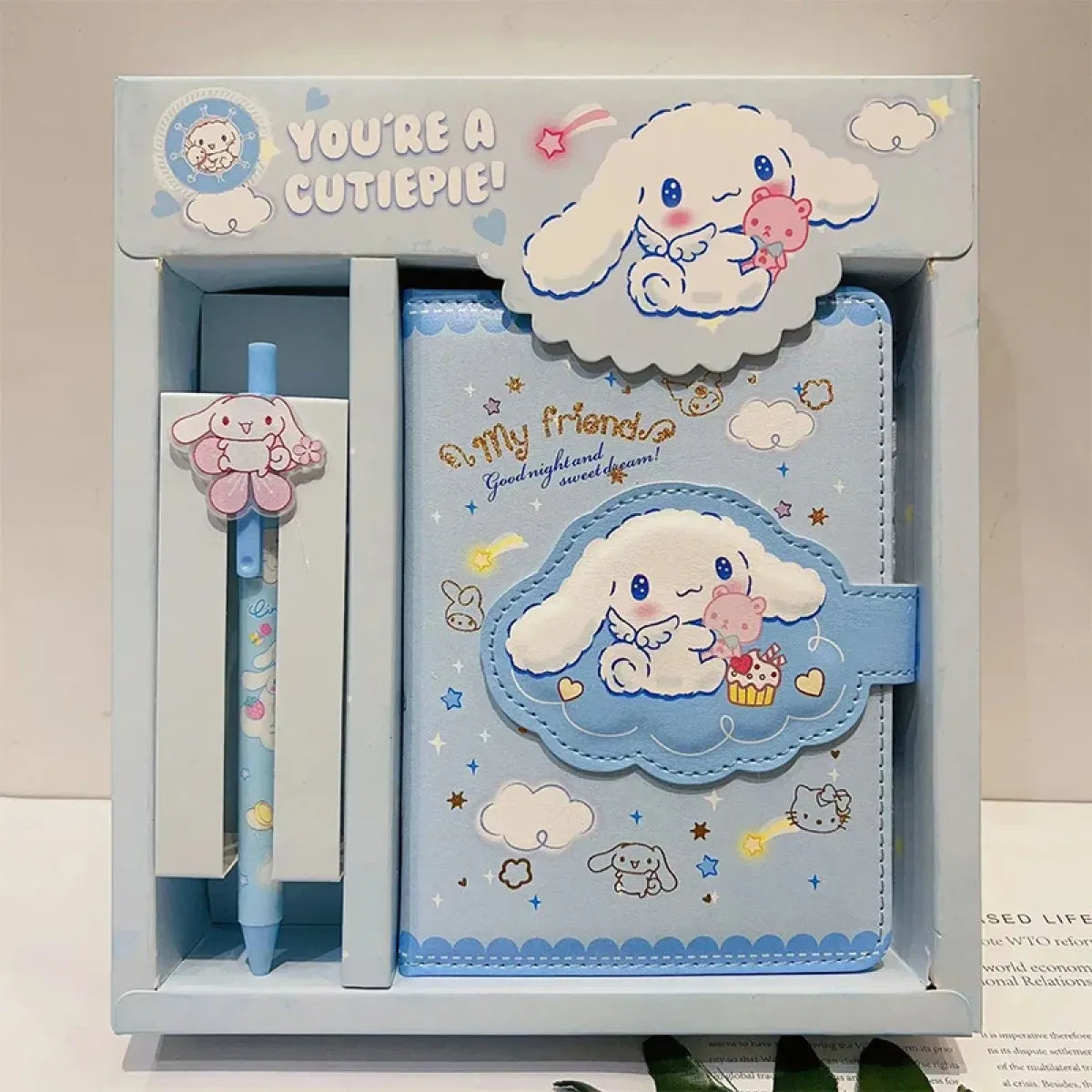 Sanrio Cinnamoroll Notebook & Gel Pen Gift Set - Harajuku Style - Notebook / Journal - 7