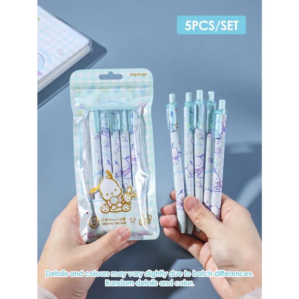 Sanrio Hello Kitty & Kuromi 6pc Gel Pen Set - Harajuku Style - Pen / Pencil - 6