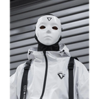 Genova 01A White Resin Face Mask - Harajuku Style - Cosplay Outfit - 4