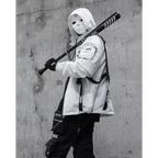 Genova 01A White Resin Face Mask - Harajuku Style - Cosplay Outfit - 6