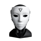 Genova 01A White Resin Face Mask - Harajuku Style - Cosplay Outfit - 1
