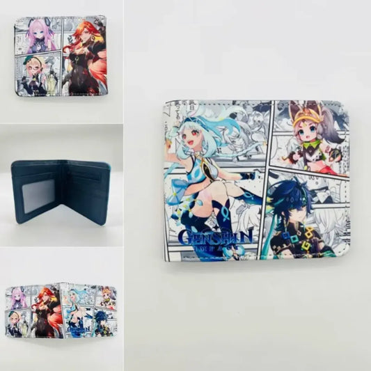 Genshin Impact Anime Wallet with Card Holder - Anime - Purses - 1