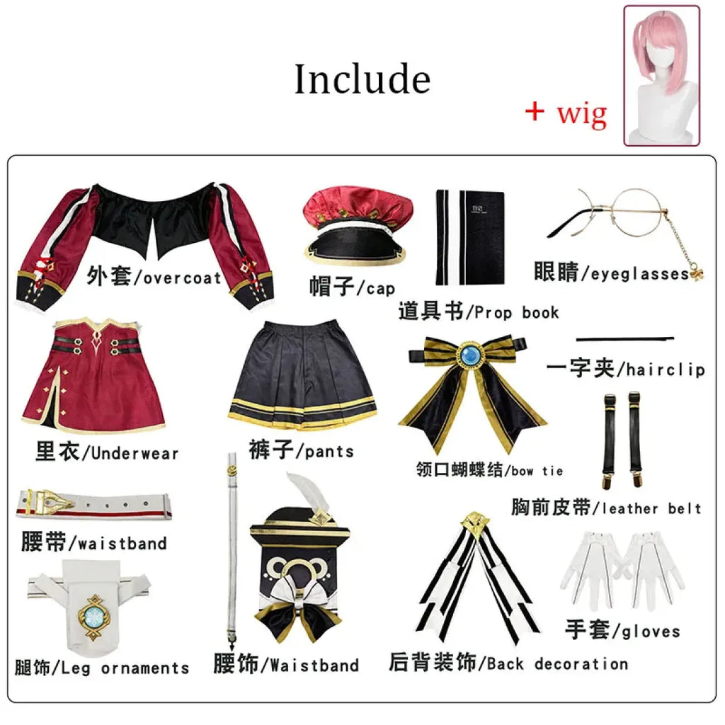 Charlotte Genshin Impact Cosplay Full Costume Set - Cosplay - Cosplay - 6