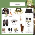 Collei Genshin Impact Cosplay Costume Set with Wig - Cosplay - Cosplay - 5