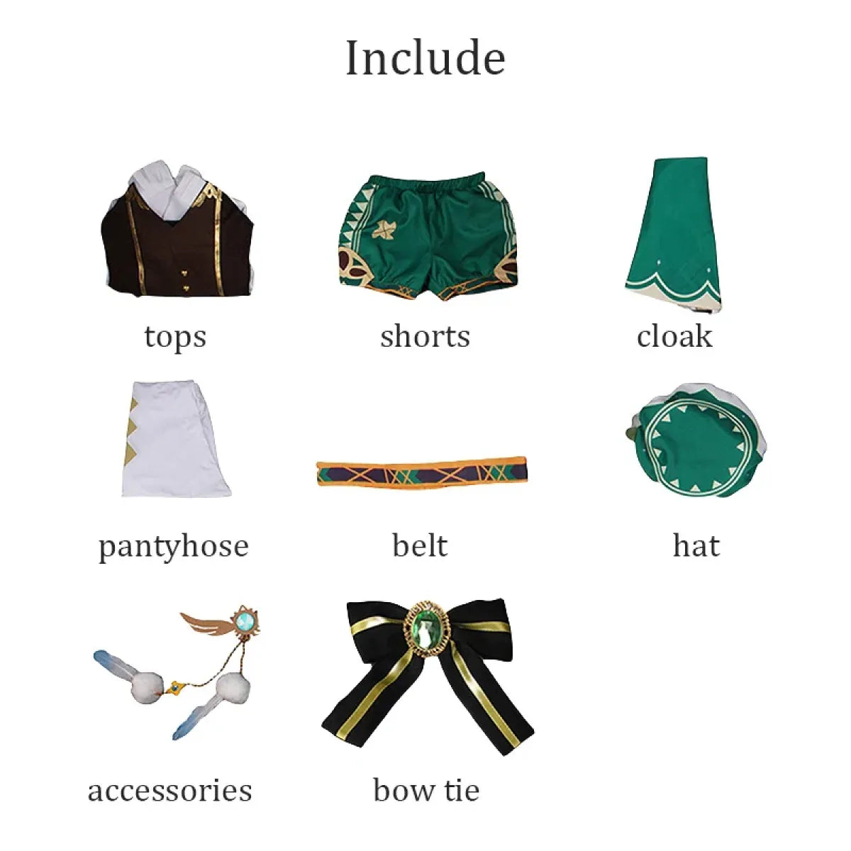 Venti Genshin Impact Cosplay Costume Set - Cosplay - Cosplay - 4