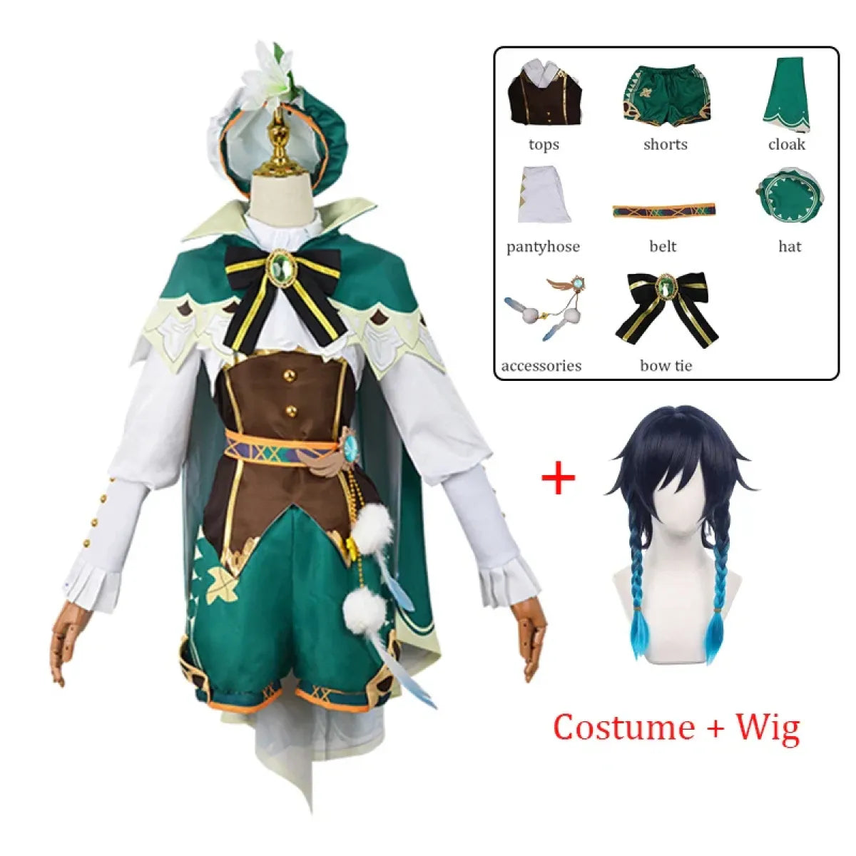 Venti Genshin Impact Cosplay Costume Set - Cosplay - Cosplay - 8