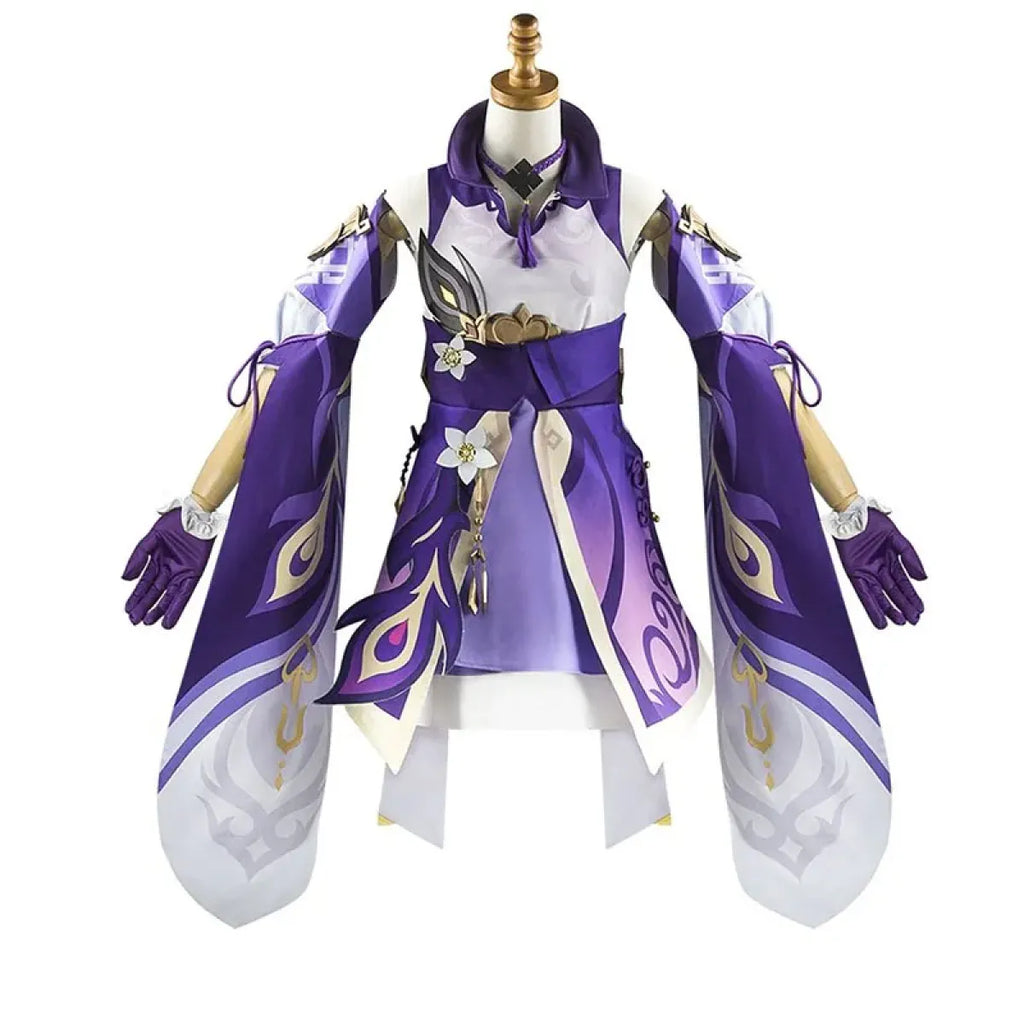 Keqing Genshin Impact Cosplay Set with Wig & Shoes - Cosplay - Cosplay - 6
