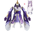 Keqing Genshin Impact Cosplay Set with Wig & Shoes - Cosplay - Cosplay - 7