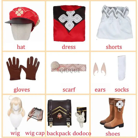 Genshin Impact Klee Cosplay Set with Wig & Boots - Cosplay - Cosplay - 3
