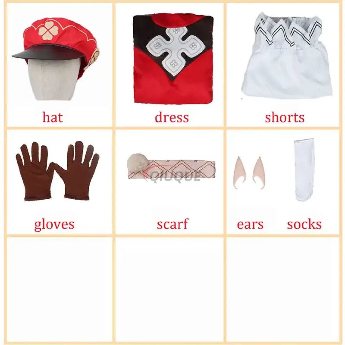 Genshin Impact Klee Cosplay Set with Wig & Boots - Cosplay - Cosplay - 4