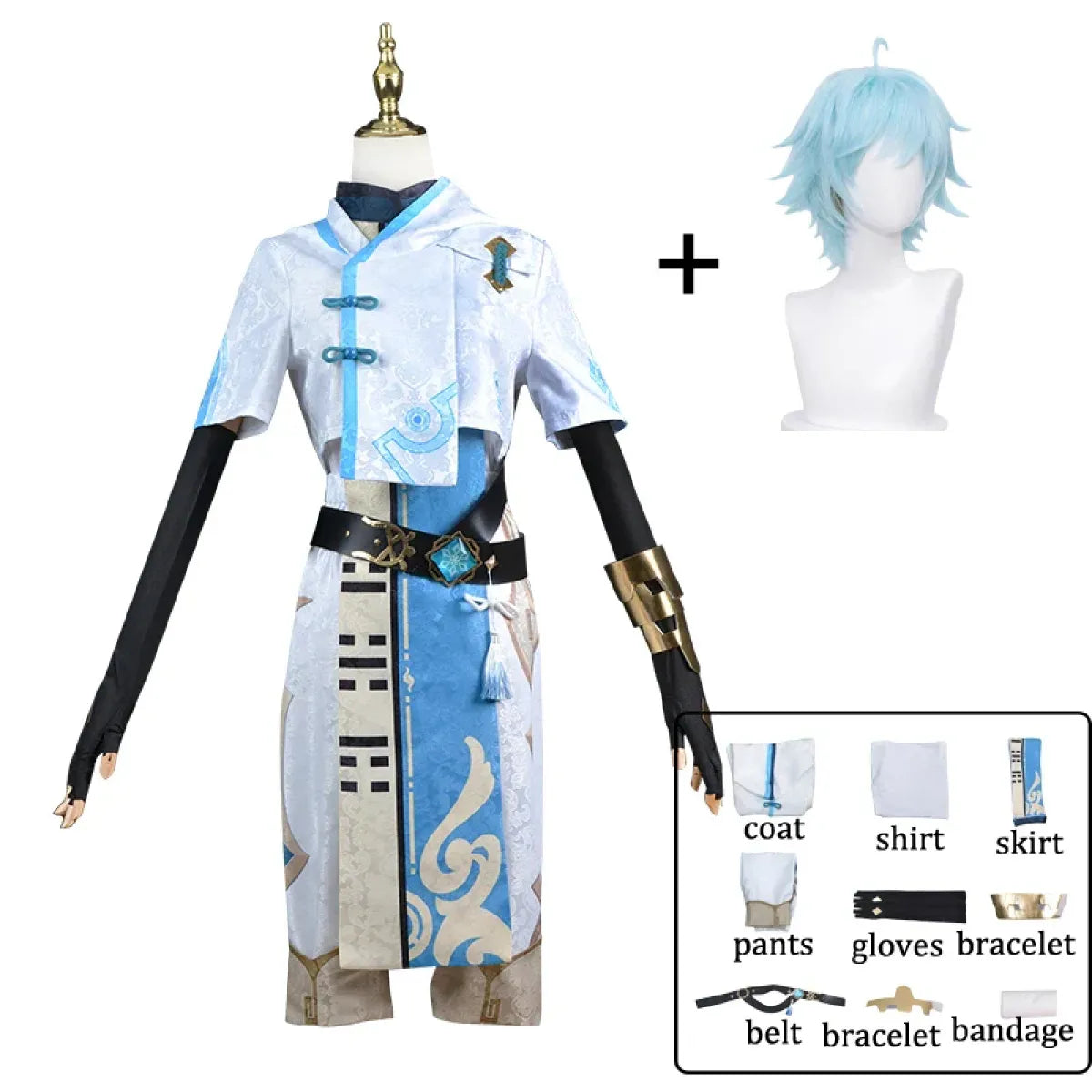Chongyun Genshin Impact Cosplay Costume Set - Cosplay - Cosplay - 4
