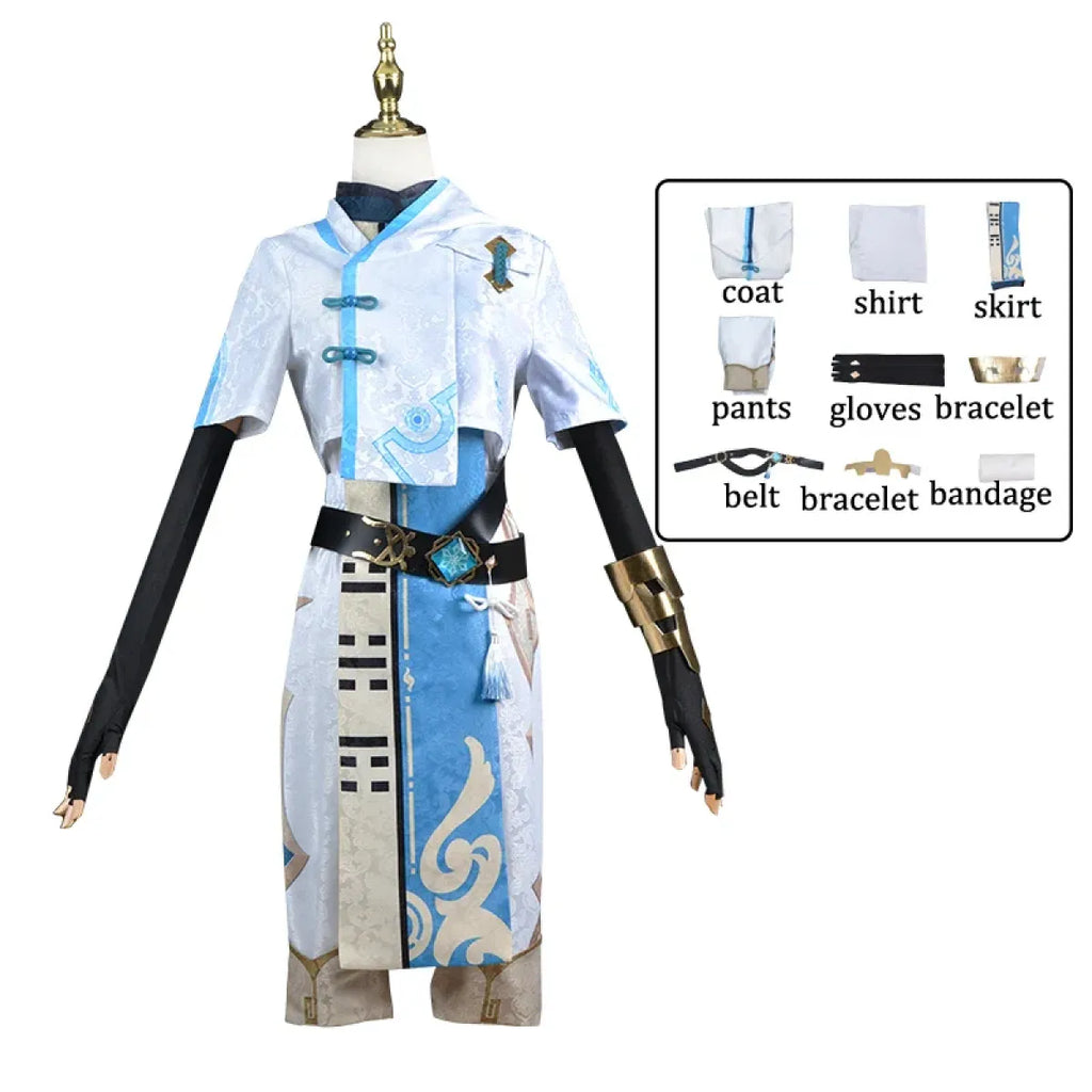 Chongyun Genshin Impact Cosplay Costume Set - Cosplay - Cosplay - 5