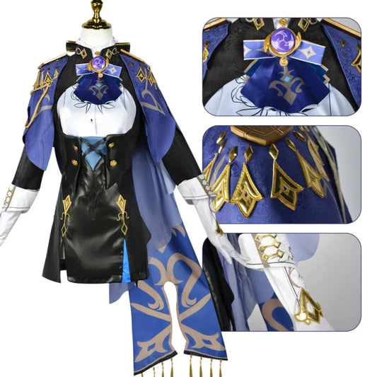 Clorinde Genshin Impact Cosplay Costume Set - Cosplay - Cosplay - 1
