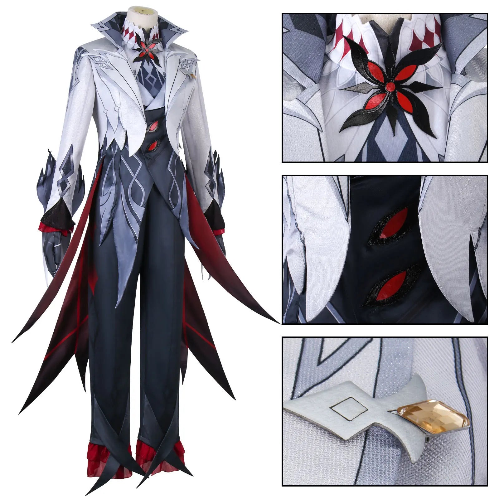 Arlecchino The Knave Cosplay – Genshin Impact Fatui Harbinger - Cosplay - Costumes - 2024 - 3 - Worldwide Shipping