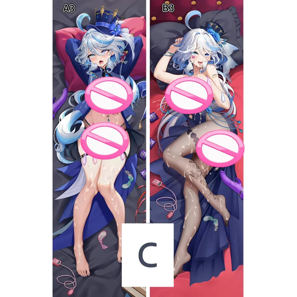 Focalors Dakimakura Pillowcase – Genshin Impact Anime Game Cushion - Anime - Dakimakuras - 7