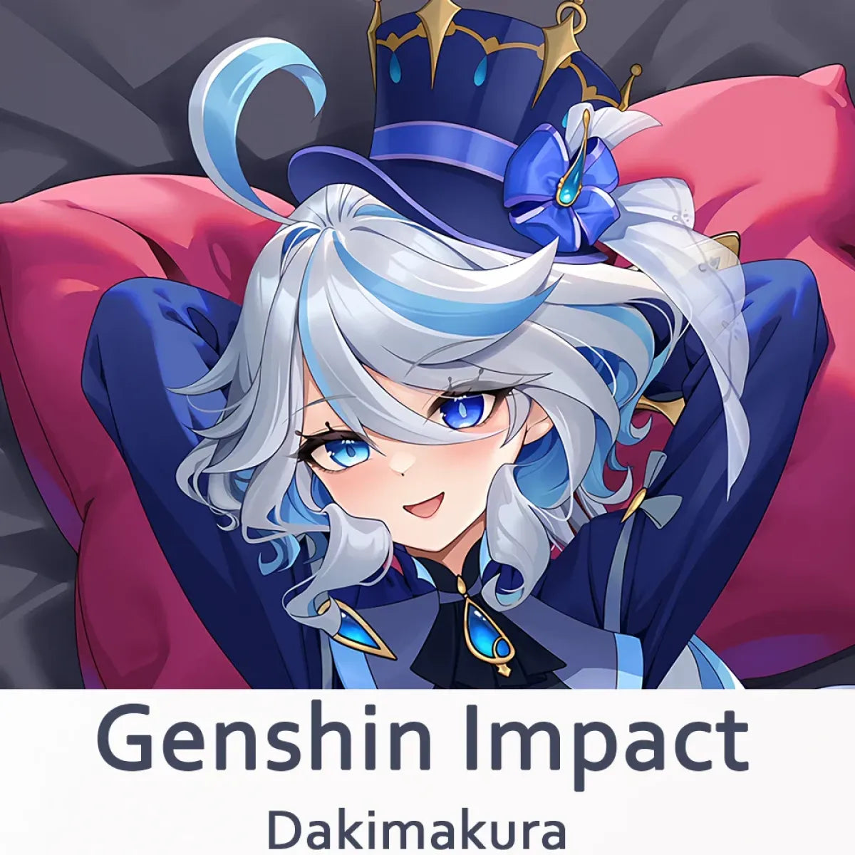 Focalors Dakimakura Pillowcase – Genshin Impact Anime Game Cushion - Anime - Dakimakuras - 2