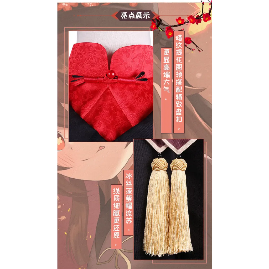 Hu Tao Genshin Impact Cosplay Costume Set - Anime - Cosplay - 2
