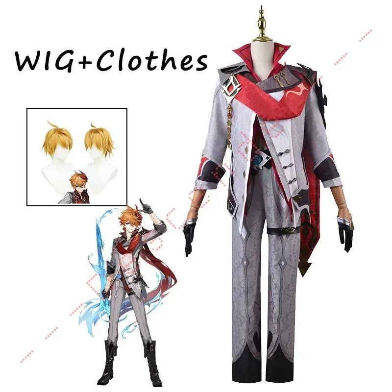 Genshin Impact Tartaglia/Childe Cosplay Set - Clothes Wig / XS - Bottoms - Costumes - 8 - 2024