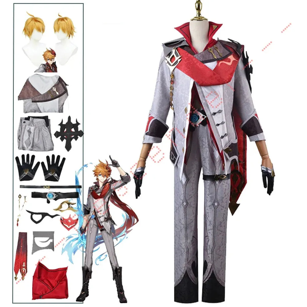Genshin Impact Tartaglia/Childe Cosplay Set - Bottoms - 1