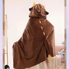 Genshin Impact Venti Blanket Cloak - Kaeya Zhongli Hooded Cape - Jackets & Coats - 8