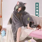 Genshin Impact Venti Blanket Cloak - Kaeya Zhongli Hooded Cape - Jackets & Coats - 5