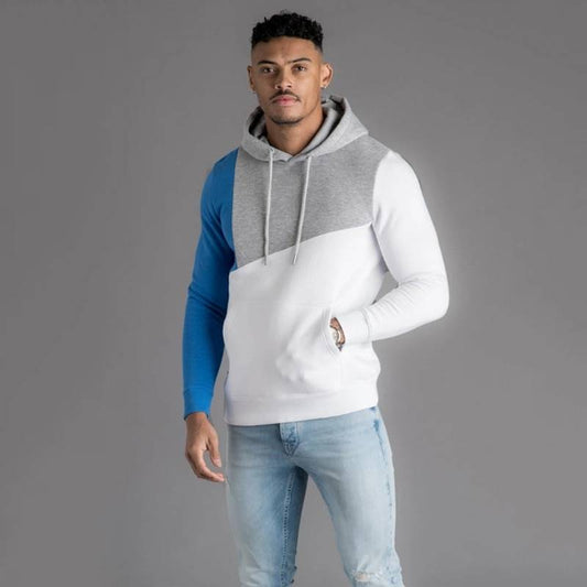 Geometric Hoodie - Blue / L - Hoodies & Sweatshirts - Shirts & Tops - 19 - 2024