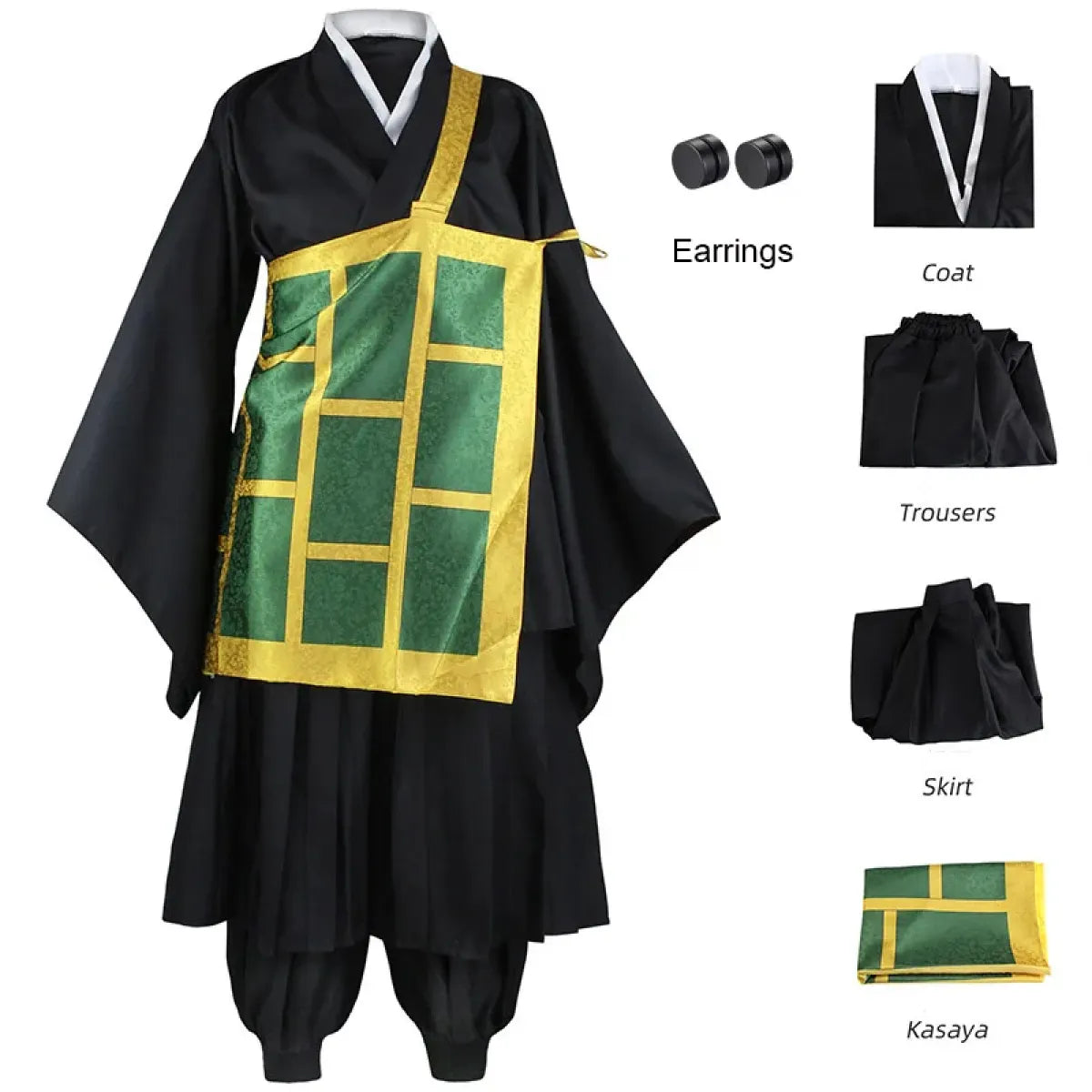 Geto Suguru Cosplay Kimono Set with Wig & Earrings - Cosplay - Cosplay - 2