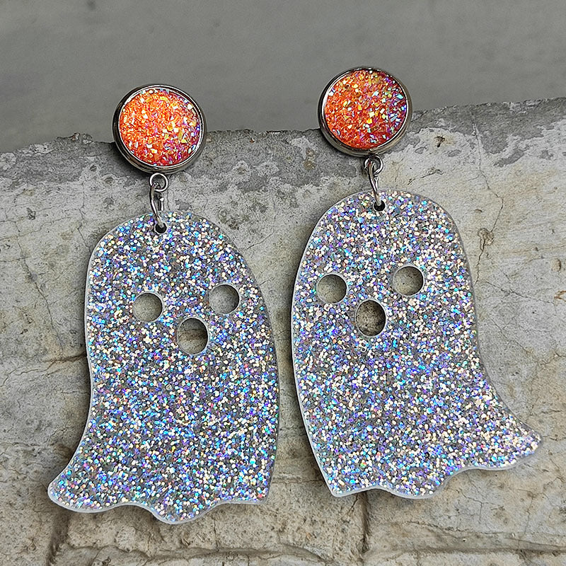 Ghost Shape Acrylic Dangle Earrings - Style B / One Size - Women’s Jewelry - Earrings - 4 - 2024