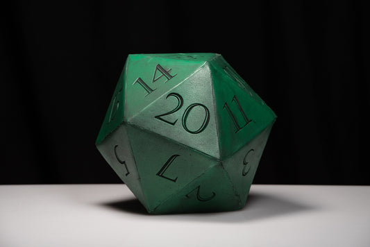 Giant D20 Die 10’’ Tall Display Prop - Fresh In - 2025 - 1 - Worldwide Shipping