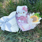 Kawaii Plush Gift Box – Kuromi My Melody Hello Kitty Heart Box Gift Set - Christmas - Plushie - 9