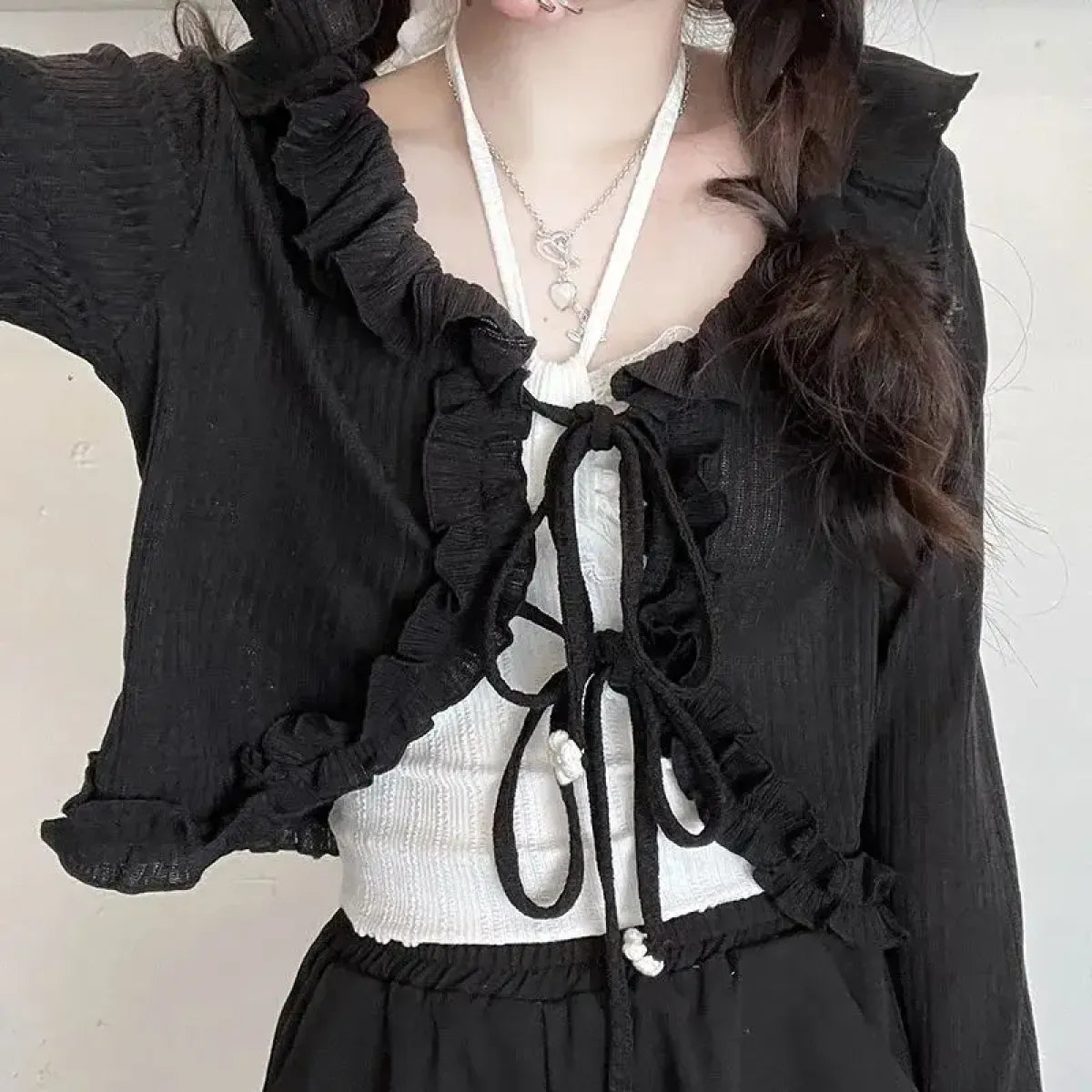 Ruffle Candy Bow Lolita Tank Top - Women’s Clothing & Accessories - Tank Top / Cami - 6