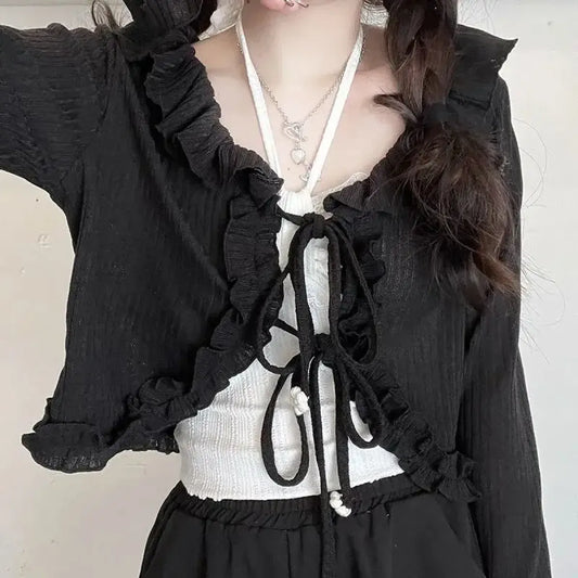 Ruffle Candy Bow Lolita Tank Top - Women’s Clothing & Accessories - Tank Top / Cami - 6