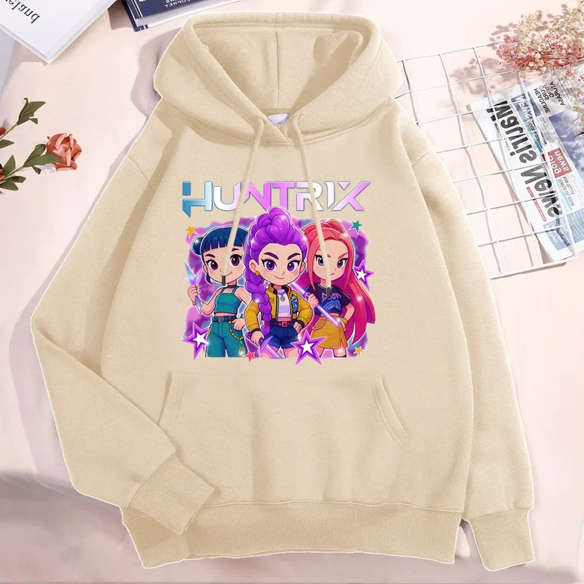Kawaii Huntrix Girl Power Hoodie - Hoodies & Sweatshirts - Hoodie - 2