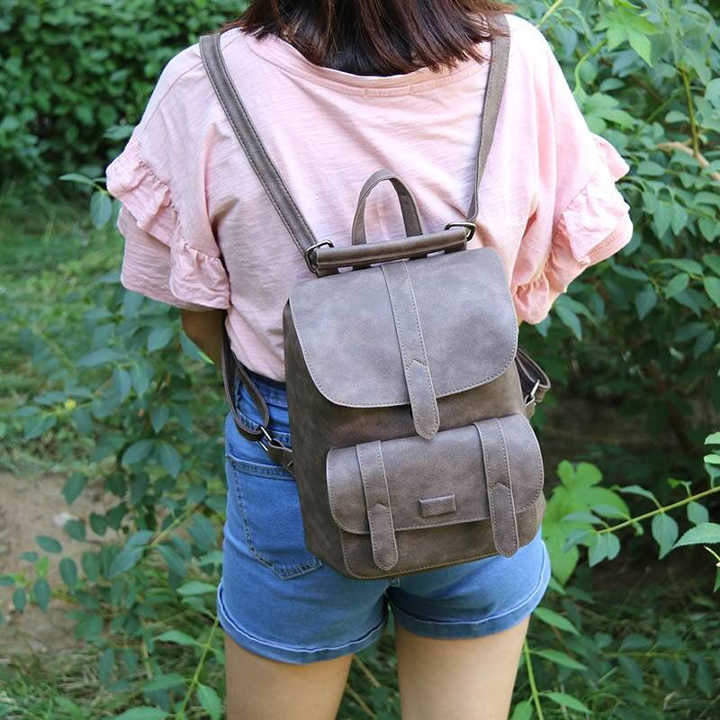 Girls Fashion Backpack - Brown / Nearest Warehouse / 13cm - Women Bags & Wallets - Shirts & Tops - 13 - 2024