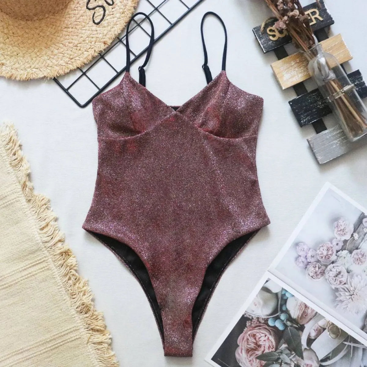Glitter One-piece Swimsuits - Women’s Clothing & Accessories - 19